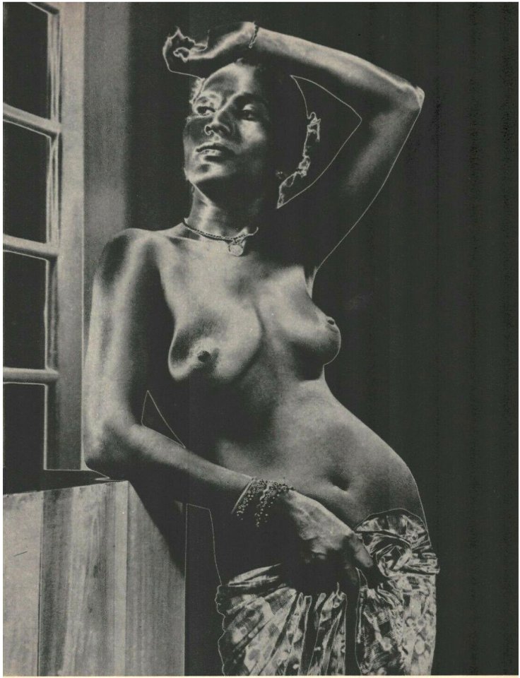 Lionel Wendt - female nude - solarization