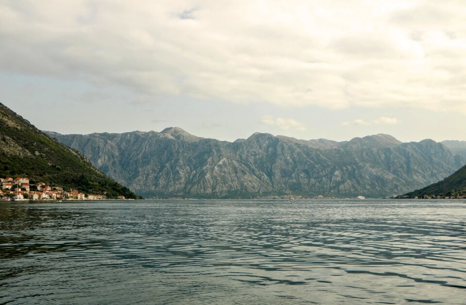 Mountain sea boat trip