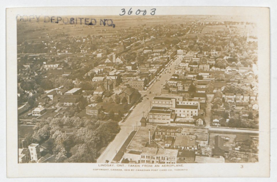 Lindsay Ontario from the Air (HS85-10-36003) original