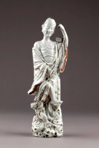 Liu Hai i porslin gjord i Kina på 1800-talet - Hallwylska museet - 95591