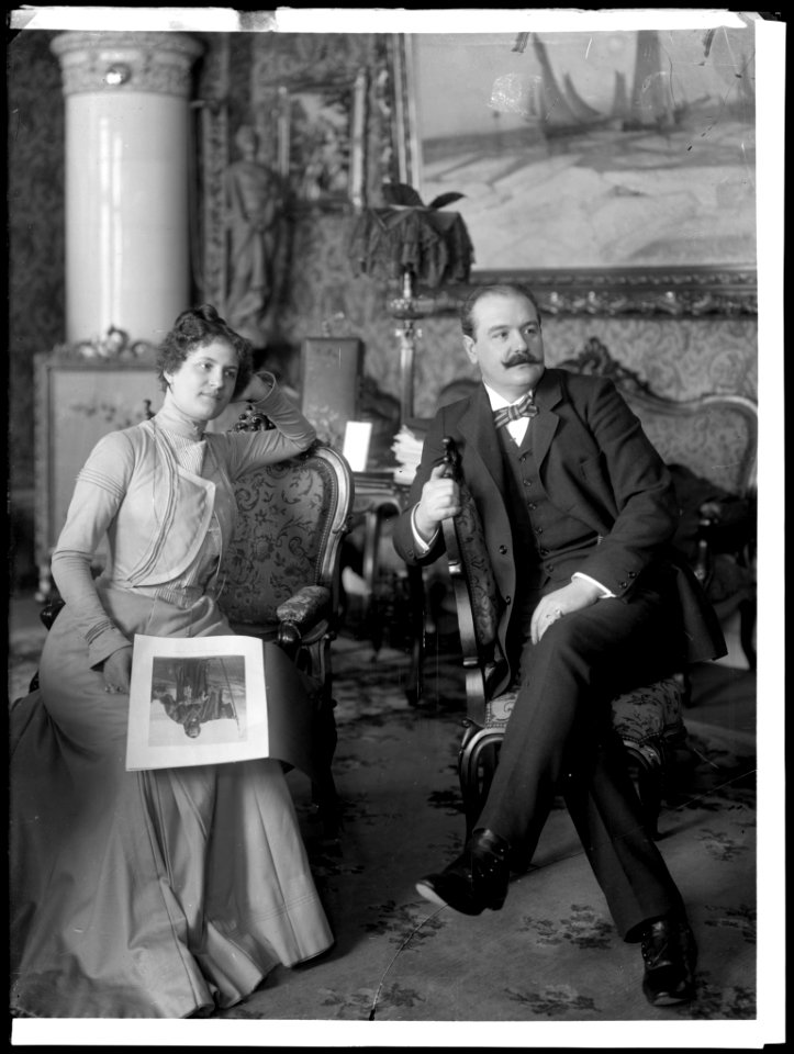 Lisa and Albert Ranft, photo 1901 - SMV - NR010