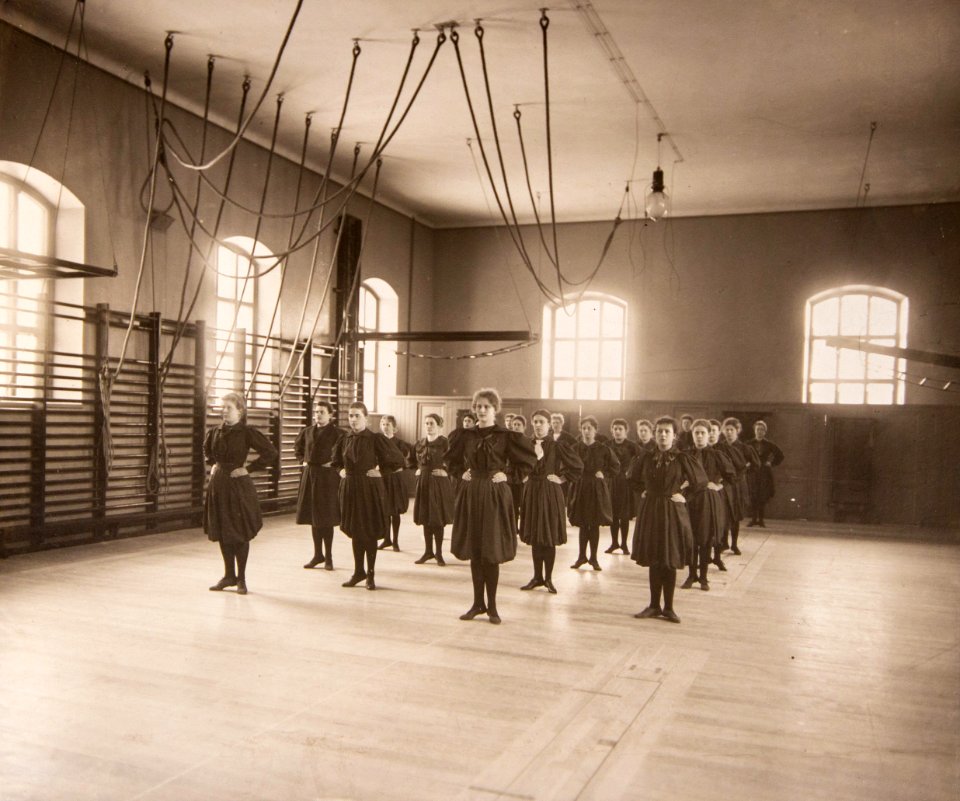 Linggymnastik Gymnastiska Centralinstitutet Stockholm ca 1900 gih0070