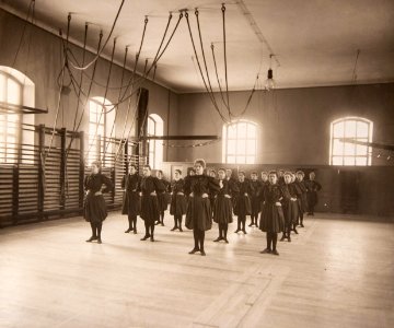 Linggymnastik Gymnastiska Centralinstitutet Stockholm ca 1900 gih0070