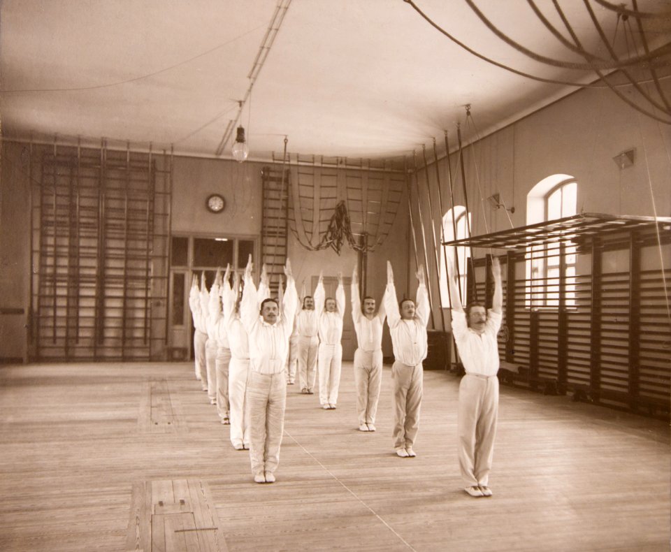 Linggymnastik Gymnastiska Centralinstitutet Stockholm ca 1900, gih0030