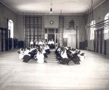 Linggymnastik Gymnastiska Centralinstitutet Stockholm ca 1900, gih010