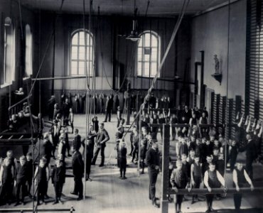 Linggymnastik Gymnastiska Centralinstitutet Stockholm pojkar 1893 gih0155