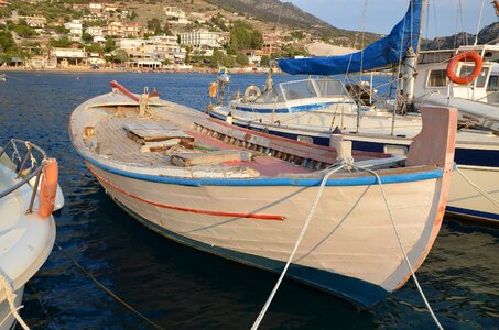 Scenery port boats