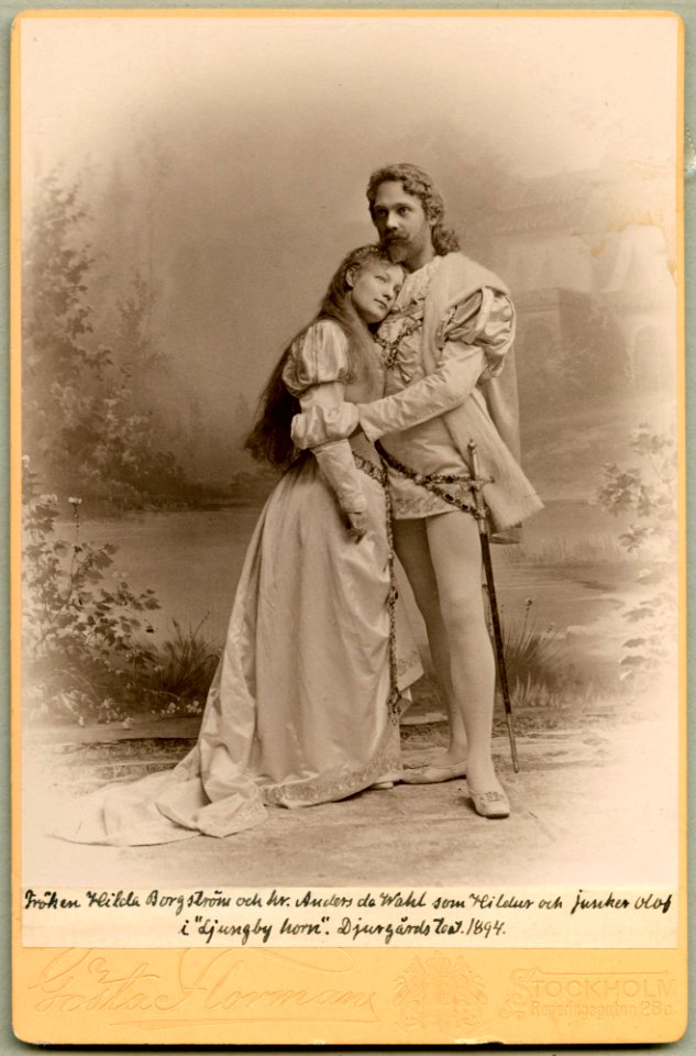 Ljungby horn, Djurgårdsteatern 1894. Rollporträtt - SMV - H9 183