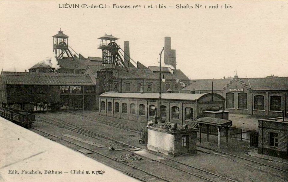 Liévin - Fosse n° 1 - 1 bis - 1 ter des mines de Liévin (G)