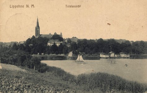 Lippehne, Ostbrandenburg - Stadtansicht (Zeno Ansichtskarten) photo