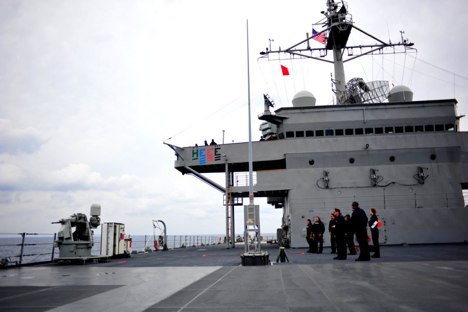 Live-fire exercise aboard USS Blue Ridge 150303-N-NM917-805