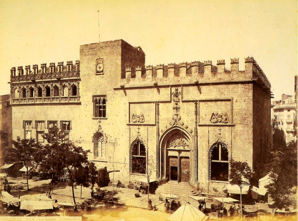 Llotja de València, 1870, J. Laurent