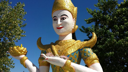 Temple cambodian stockton photo