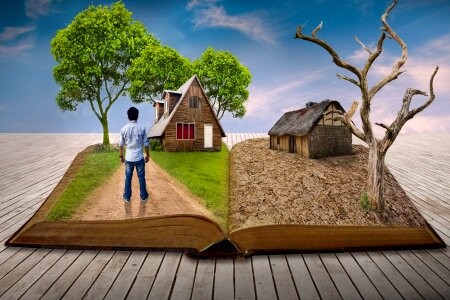 Sky landscape book