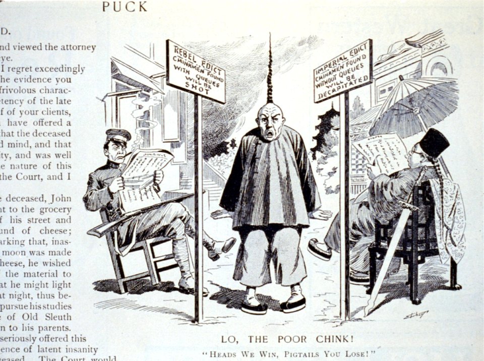 Lo, the poor chink! Heads we win, pigtails you lose! LCCN2002720340
