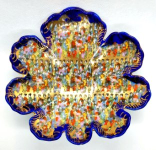 Lobed dish, Japanese, probably early 1900s