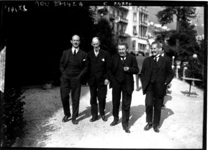 Locarno 1925 - Alexis Leger, Henri Fromageot, Aristide Briand, Philippe Berthelot