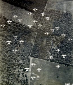 Lockheed P-38 Lightnings over France photo