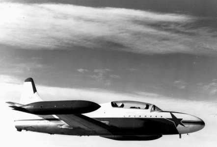 Lockheed L-245 Seastar prototype in flight 1954