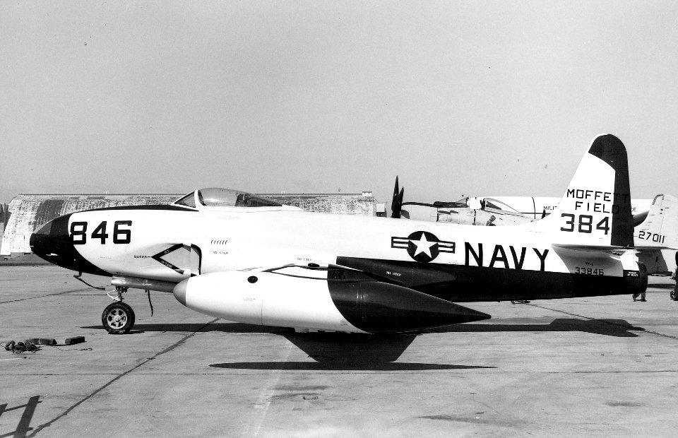 Lockheed TV-1 at NAS Moffett Field c1956