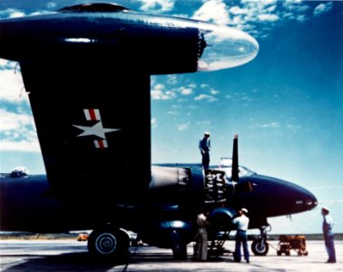 Lockheed P2V Neptune at Naval Air Station Patuxent River, circa in the early 1950s (NH 101816-KN)