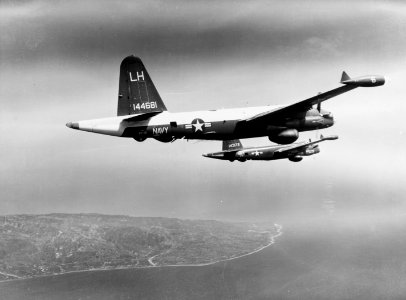 Lockheed SP-2H Neptunes of VP-21 over NAS Argentia in 1963