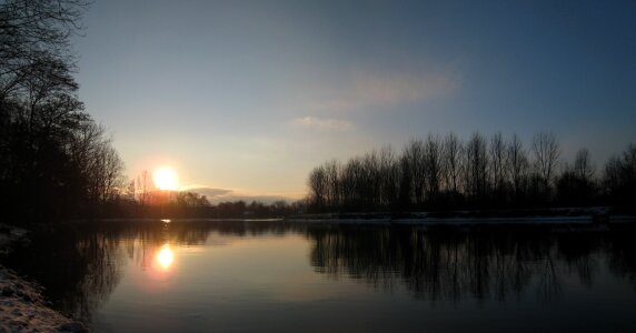 Rising sun nature france photo