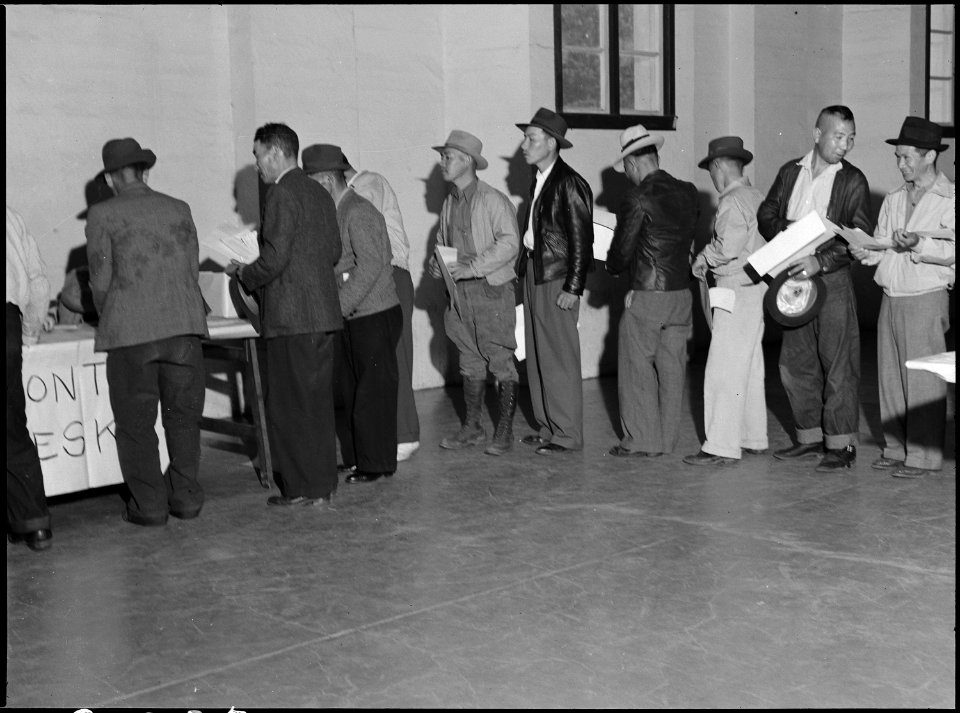 Lodi, California. Heads of families and persons living alone, of Japanese ancestry, have concluded . . . - NARA - 537632