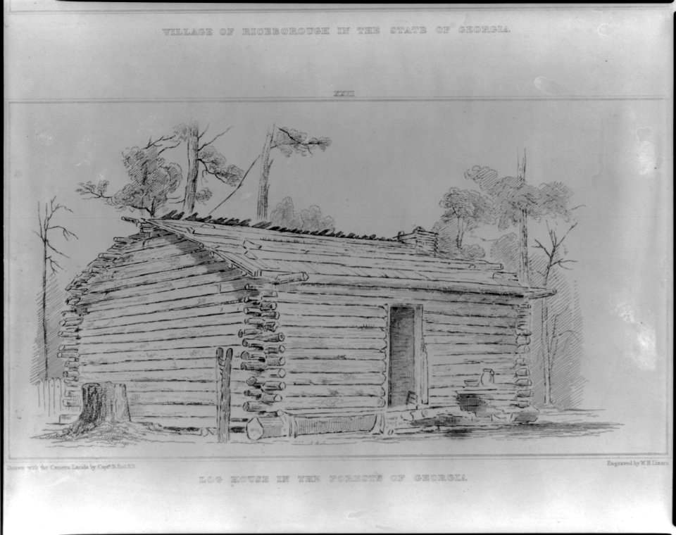 Log house in the forests of Georgia LCCN2007678722