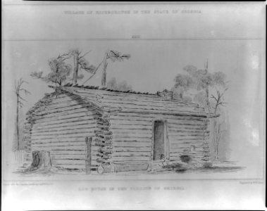 Log house in the forests of Georgia LCCN2007678722