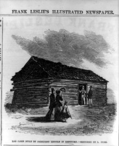 Log cabin built by President Lincoln in Kentucky LCCN2001697355