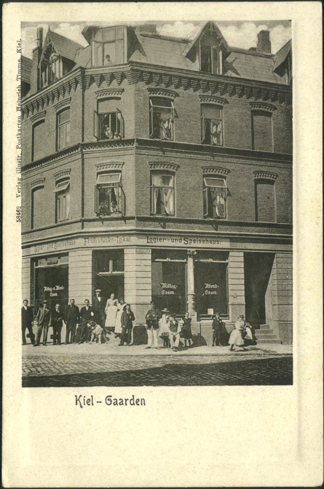 Logier- und Speisehaus im Kirchenweg in Gaarden (Kiel 27.963)
