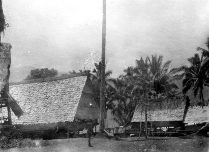 Lobon (bytemplet) i Peana. Lokal, Peana, Central-Celebes. Foto, Walter Kaudern, 21 okt. 1918 - SMVK - 010796