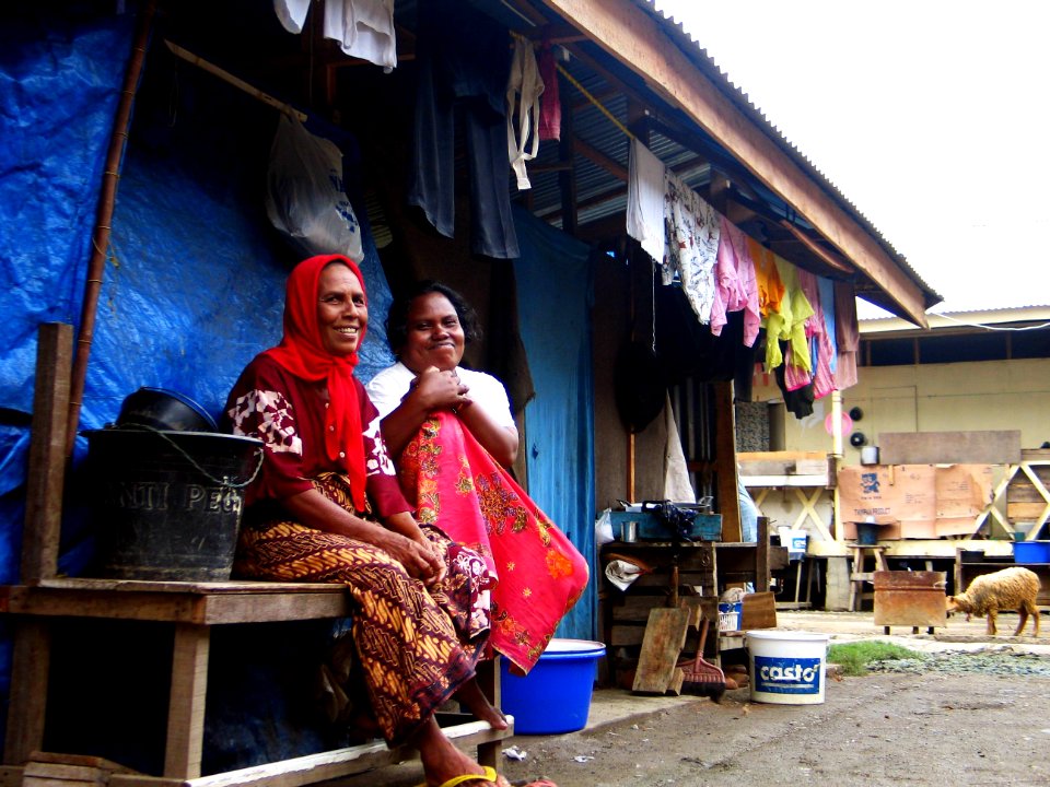 Local Indonesian women in their village (4320656239)