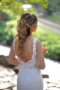 Wedding hair bridal photo