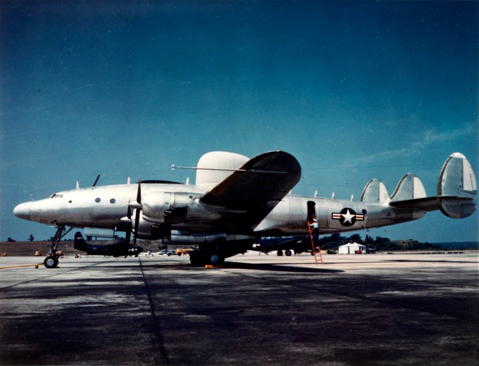 Lockheed PO-1W at Naval Air Station Patuxent River, circa in the early 1950s (NH 101808-KN)