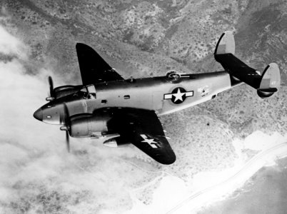 Lockheed PV-1 Ventura in flight, circa in late 1943 (NH 94917)