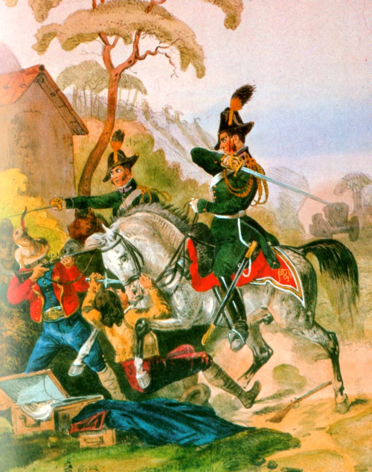 Lombardische Gendarmerie im Kaiserreich Österreich um1840