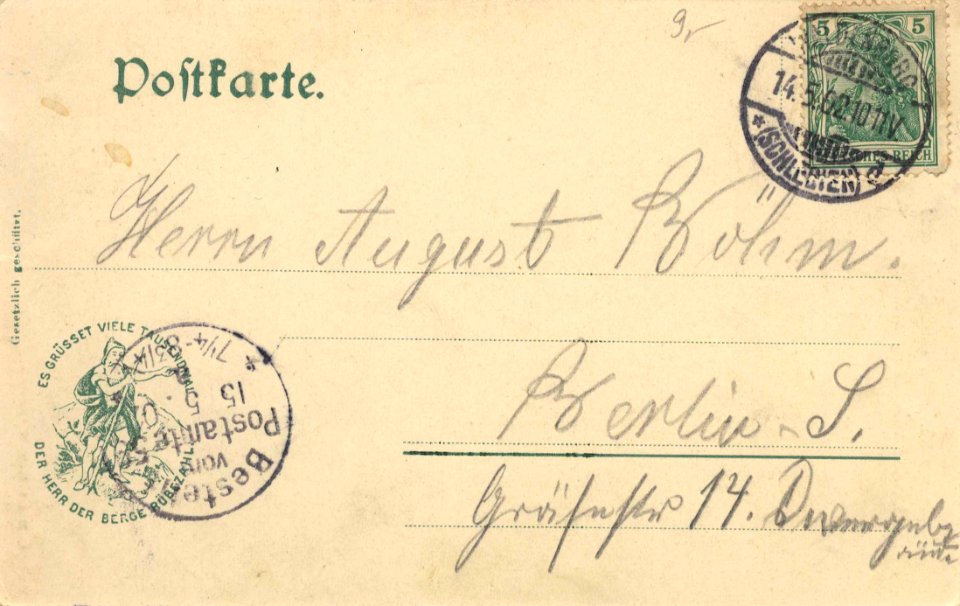 Lomnitz i. Melzergrund, Schlesien - Einkehrhaus am Lomnitzfall im Melzergrund (2) (back) (Zeno Ansichtskarten)