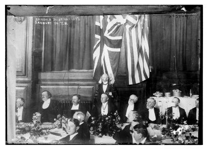 London journalists. Banquet to T.R. (Theodore Roosevelt) LCCN2014688309