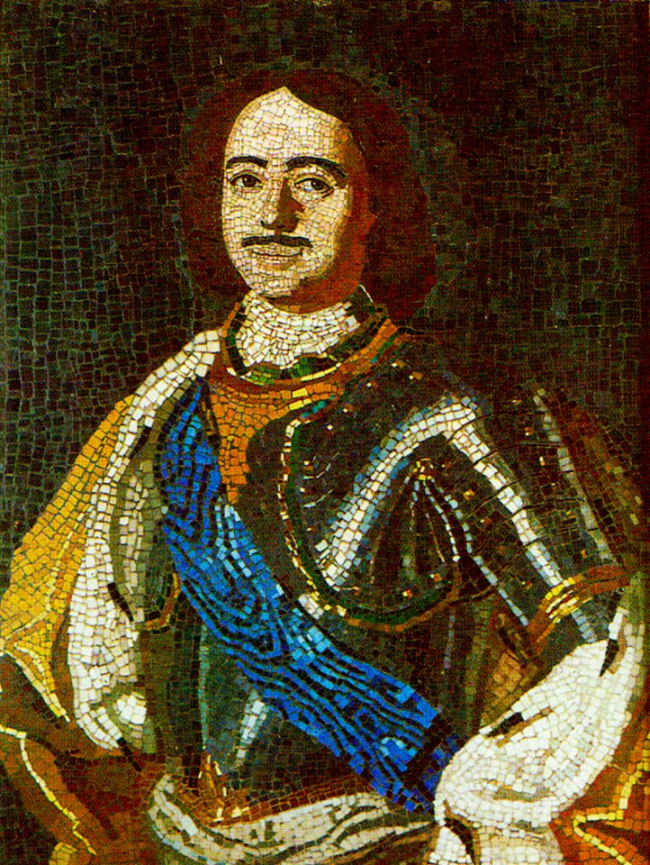 Lomonosov PeterI mosaic 1754
