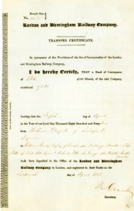 London and Birmingham Railway 1842