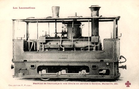 Locomotive Tramway Suisse Winterthur 1900 photo