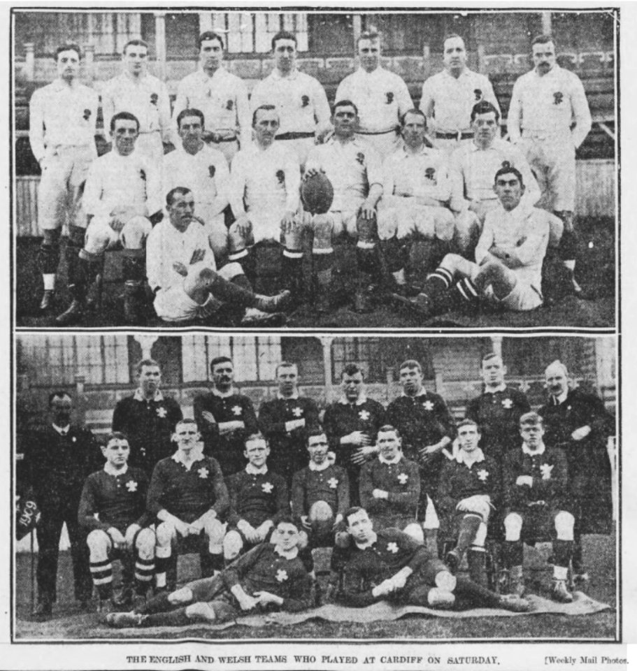 Lloegr v Cymru 1909