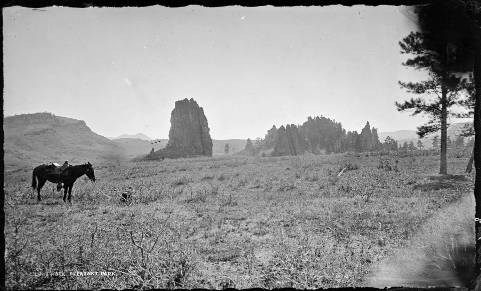 Lone Rock, at the entrance to Pleasant Park, Colorado - NARA - 517056