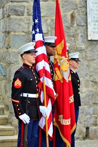 Soldiers memorial service flag