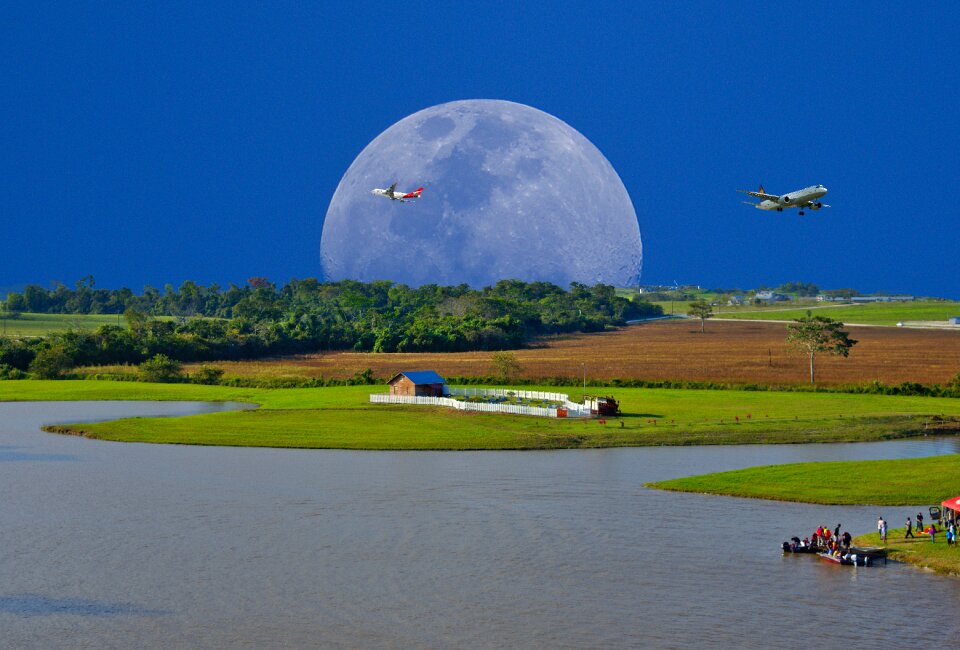 Outdoors panoramic landscape