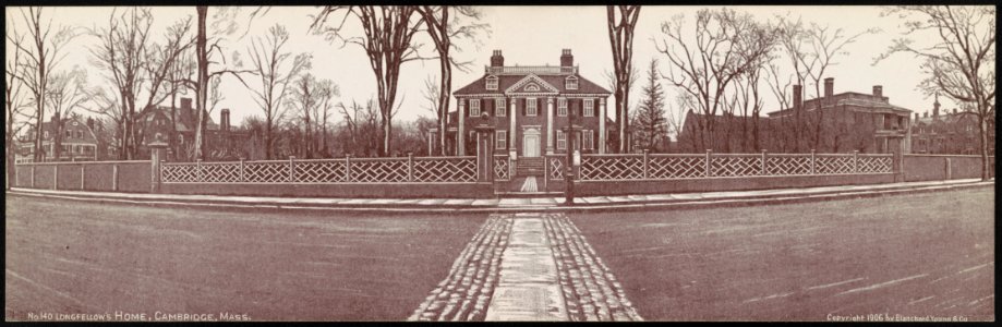 Longfellow's home, Cambridge, Mass. LCCN2013647053
