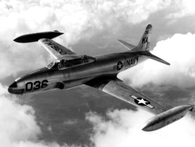Lockheed TV-2 of ATU-200 in flight 1953