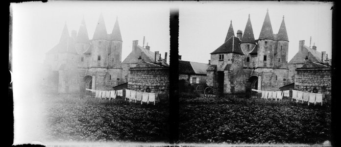 Longpont. Ruines de l'abbaye - Fonds Berthelé - 49Fi1117